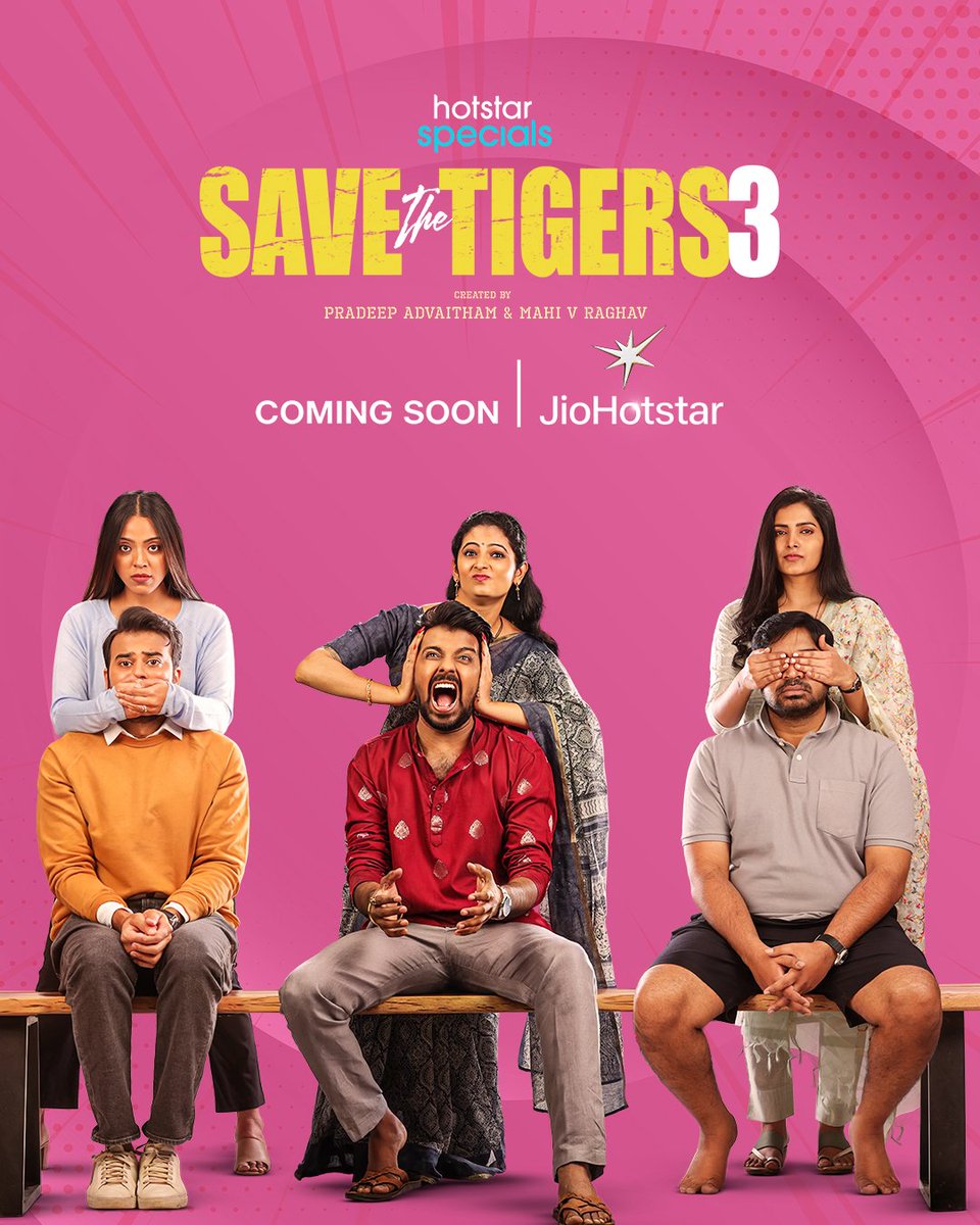 JioHotstar's tweet photo. Your next favourites? They’re almost here, coming soon only on JioHotstar.
#SouthUnbound #JioHotstarSouthUnbound #JioHotstar
#SaveTheTigers3 #Batchmates #VikramOnDuty #Varam https://t.co/5dZZNhGwop