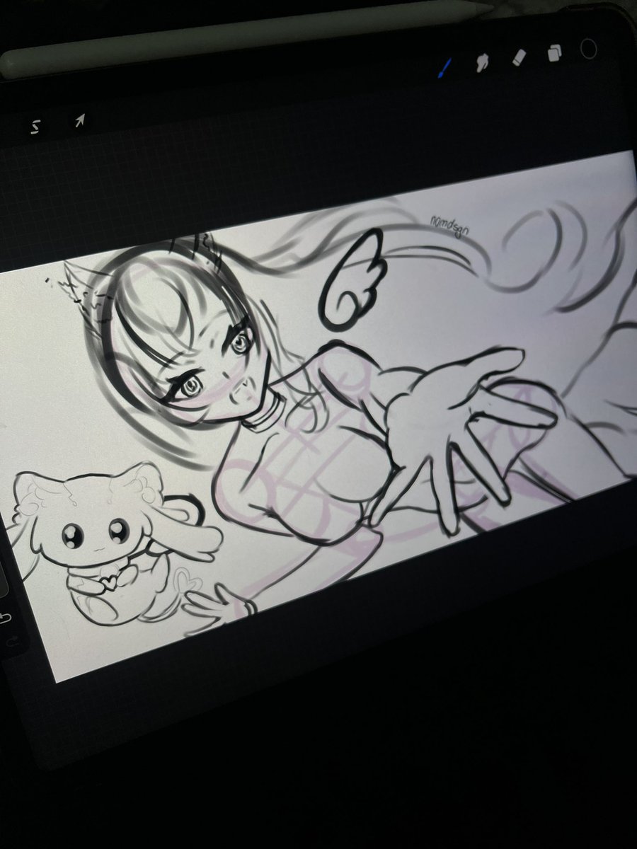 nomdsgn's tweet image. sketching💜@MiyuSenpaiVT