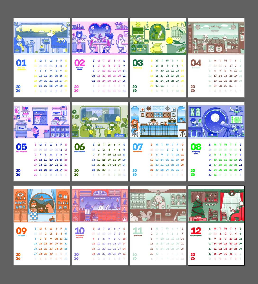 sliver0225's tweet image. 이제 달력 리소로 인쇄만 하면 된다 야호~게으름 이슈로 인해 너무 많이 끌었군...^^;;