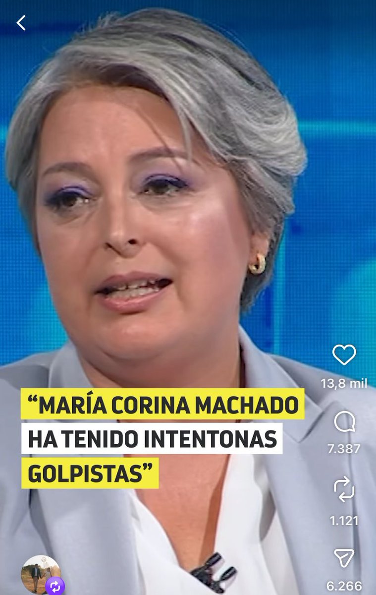 .<a href="/MariaCorinaYA/">María Corina Machado</a>  es una valiente defensora de la democracia frente a la dictadura de Maduro. 
Tildarla de “golpista”, como hizo <a href="/jeannette_jara/">Jeannette Jara Román</a>, es repetir la propaganda del régimen venezolano. 
Cuando el PC ataca a quien enfrenta dictaduras, queda claro de qué lado está.