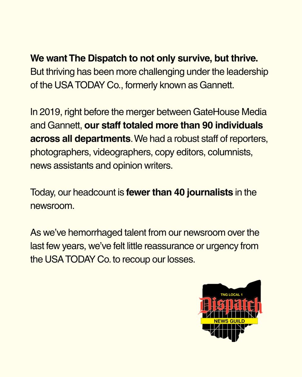 Dispatch News Guild tweet media