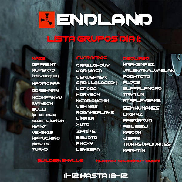 nazegamingtv's tweet photo. 🚨 MAÑANA EMPIEZA ENDLAND 1🚨
50 STREAMERS POV
1 BASE
7 DIAS! https://t.co/sPK03RZY59