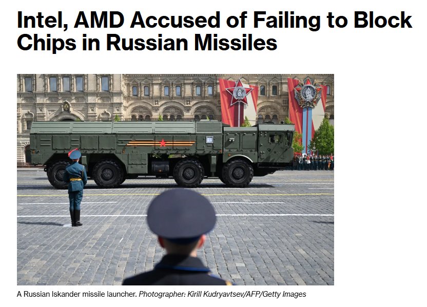 ashrafnsier's tweet image. رفع مدنيون أوكرانيون دعاوى قضائية في تكساس ضد شركات إنتل، وإيه إم دي، وتكساس إنسترومنتس، زاعمين أن هذه الشركات المصنعة للرقائق الإلكترونية تقاعست عن منع وصول مكوناتها إلى صواريخ وطائرات مسيرة روسية استُخدمت في هجمات على المدنيين. وتتهم الدعاوى القضائية شركات إنتل، وإيه إم دي،…