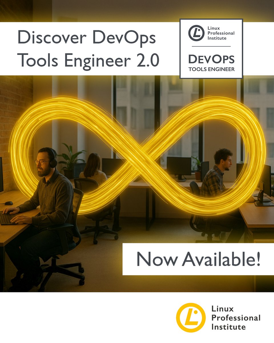 LPI_WB's tweet photo. Τέλος η αναμονή!  
Το @LPIConnect λάνσαρε τo DevOps Tools Engineer 2.0!🎉
Δοκίμασε τις δεξιότητές σου στην αρχιτεκτονική &amp; ανάπτυξη #software, #container orchestration &amp; observability και απόκτησε ανταγωνιστικό πλεονέκτημα στην #DevOps καριέρα σου.
https://t.co/AyXq3UqPD2
#LPI https://t.co/RhuYGCaR6J