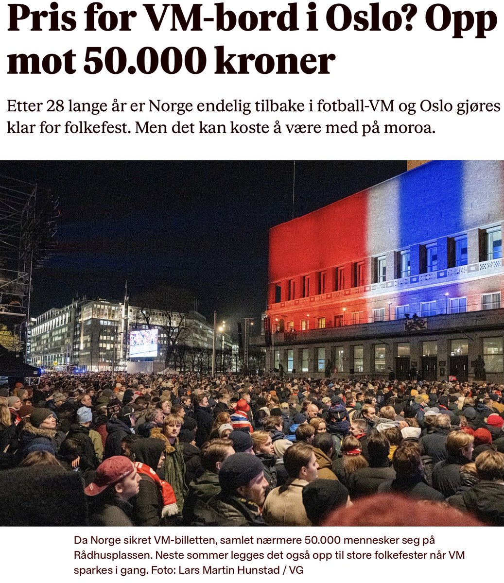 Skal du se en VM-kamp på TV sammen med over 2000 personer på utestedet Lekter’n på Aker Brygge til sommeren?

Da kan du få en burger m/fries, en øl og ett glas rosévin. Alt til kun 3.333 kr. Tips kommer i tillegg.

Det er jo fortsatt mye billigere enn å dra over…..