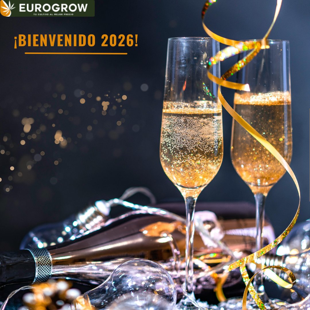 En Eurogrow empezamos el año con energía para seguir ofreciendo productos innovadores y atención excepcional.

Gracias por ser parte de nuestra comunidad 🥂

#eurogrow #growshop #añonuevo #feliz2026
