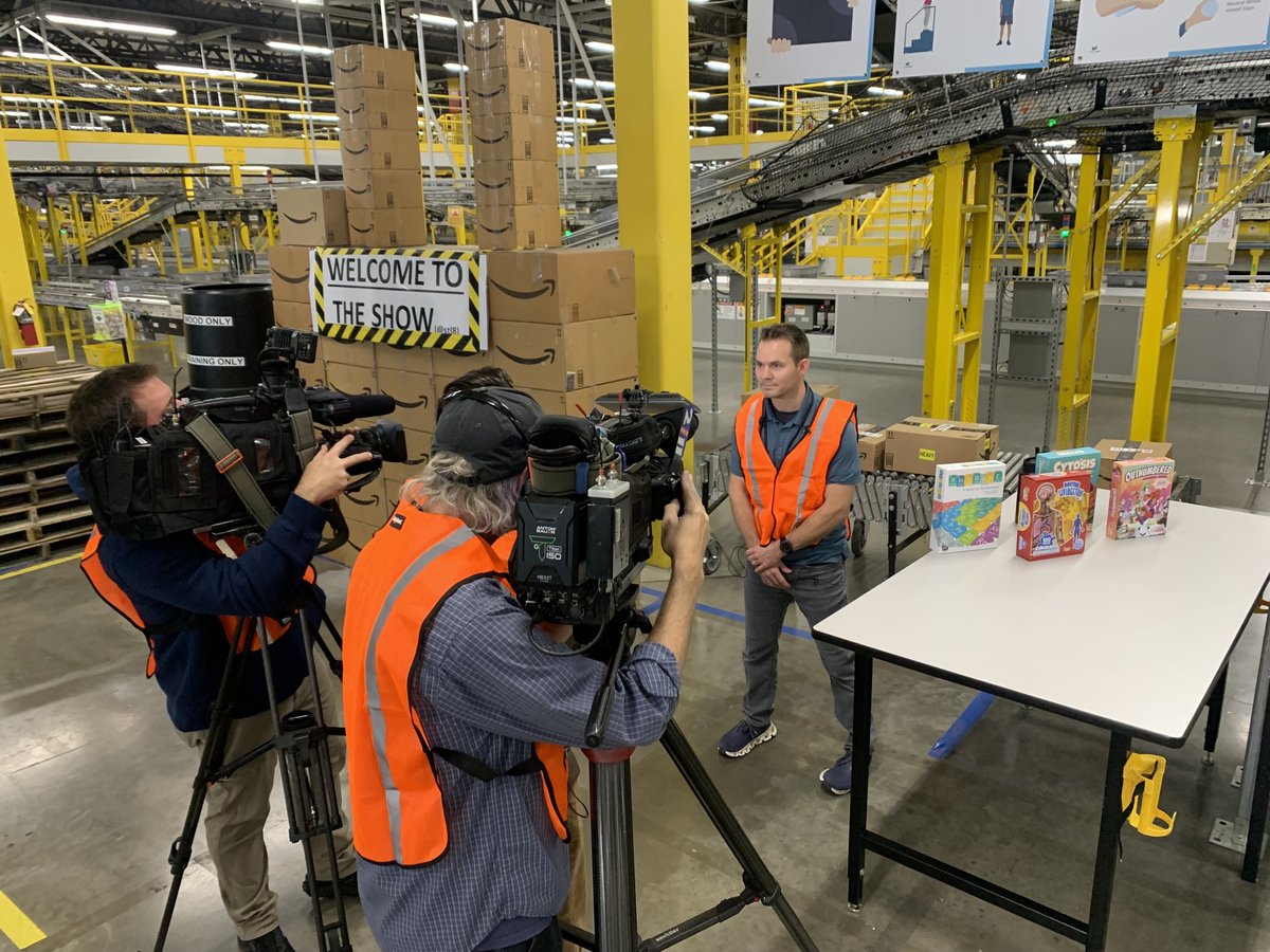 GotGeniusGames's tweet image. We Made the News! 🎉
We’re proud to share that Genius Games was recently featured on FOX 2: Amazon’s St. Peters site gears up for holiday season — and our founder, John Coveyou, shared a bit about what this partnership means for small, independent game-makers like us.