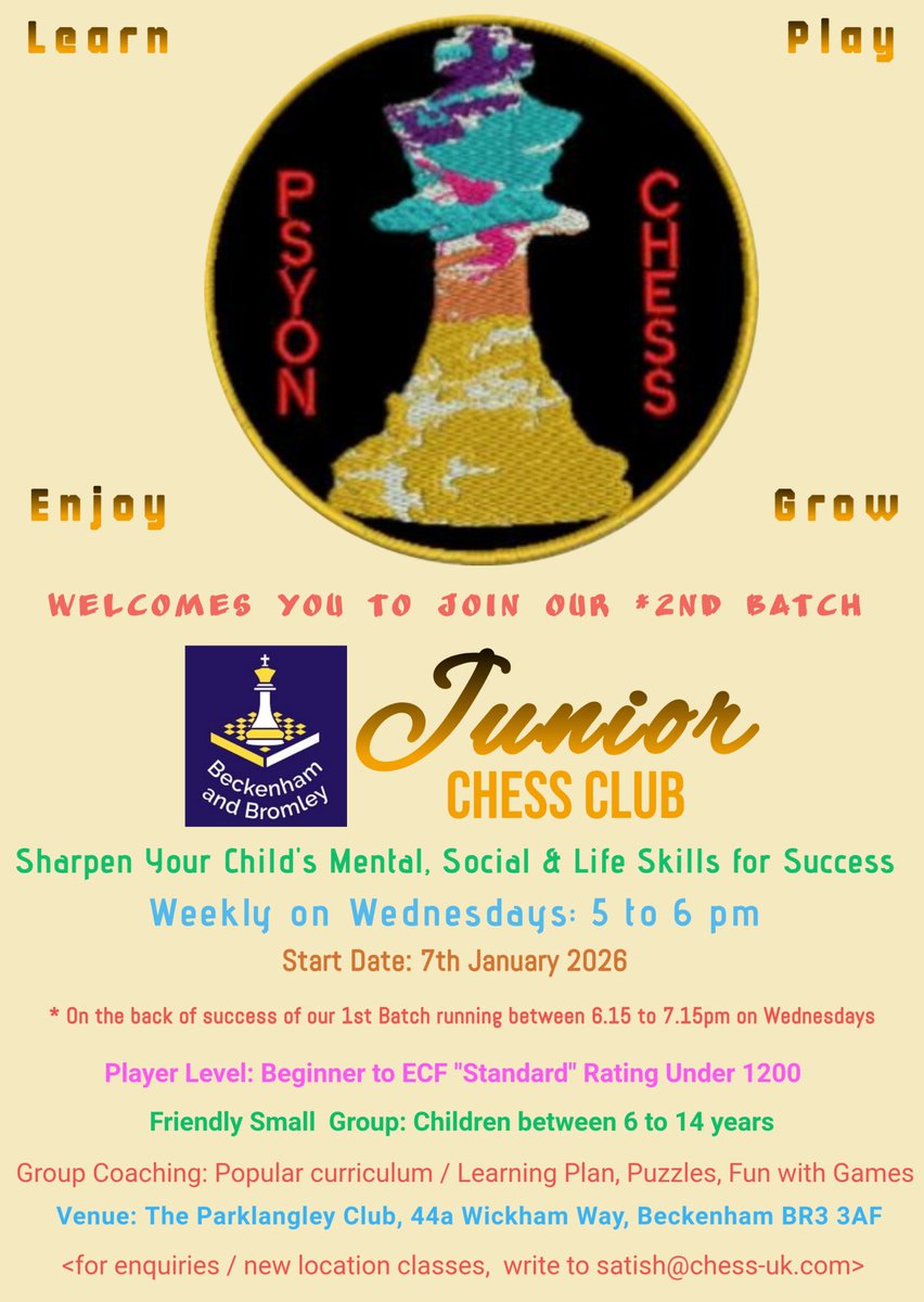 Beckenham and Bromley Chess Club tweet media