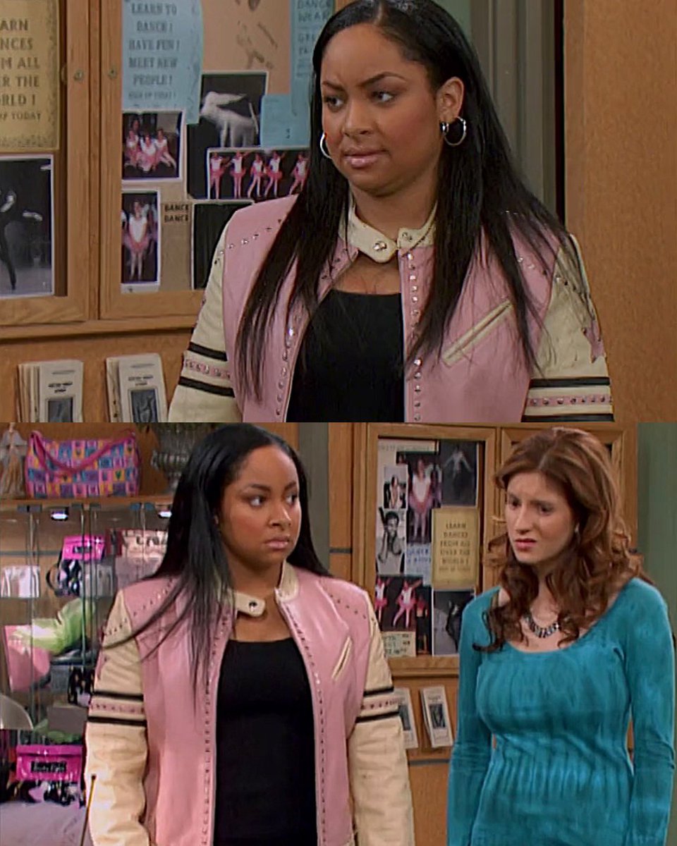 mahogany_mamii's tweet image. Raven wearing a Wilsons Leather pink star jacket.