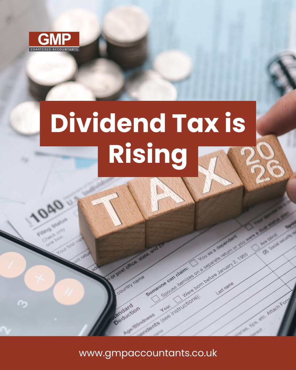From April 2026, dividend tax will increase by 2 percentage points across the basic and higher rates.
If you take income through dividends, now is the time to revisit your remuneration strategy.

At GMP, we can help you prepare.