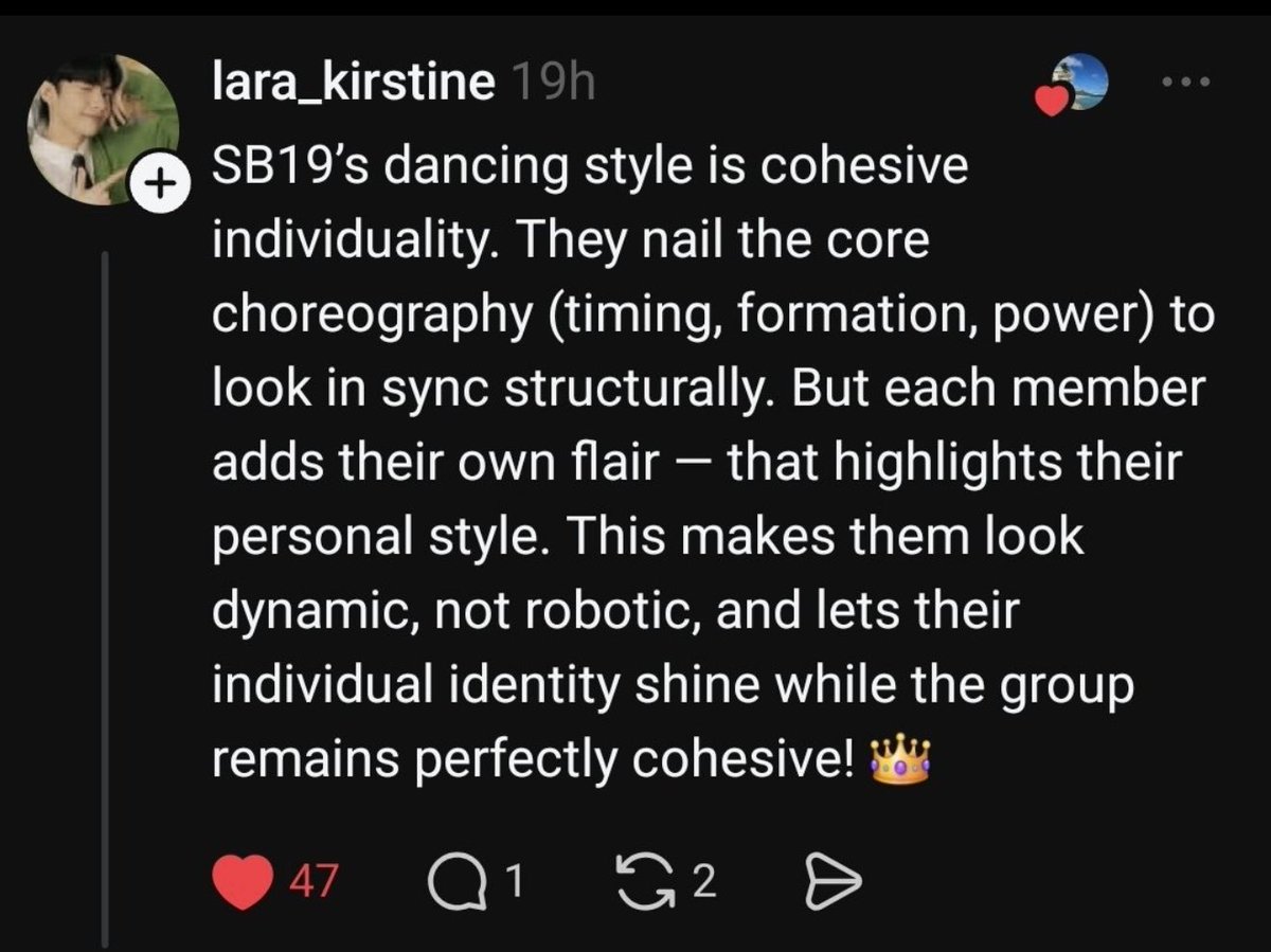 lulubebot's tweet photo. This! Precisely this!!!

Their dancing is as distinctly beautiful as their voices.

#SB19 https://t.co/5MmZAX3Ujq