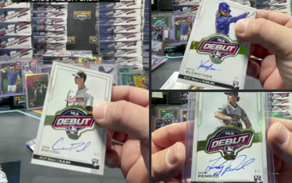 CardPurchaser's tweet image. Filthbomb Breaks pulled three MLB Debut Patch Autos before you even got your pre-orders. Do you think the game is rigged?