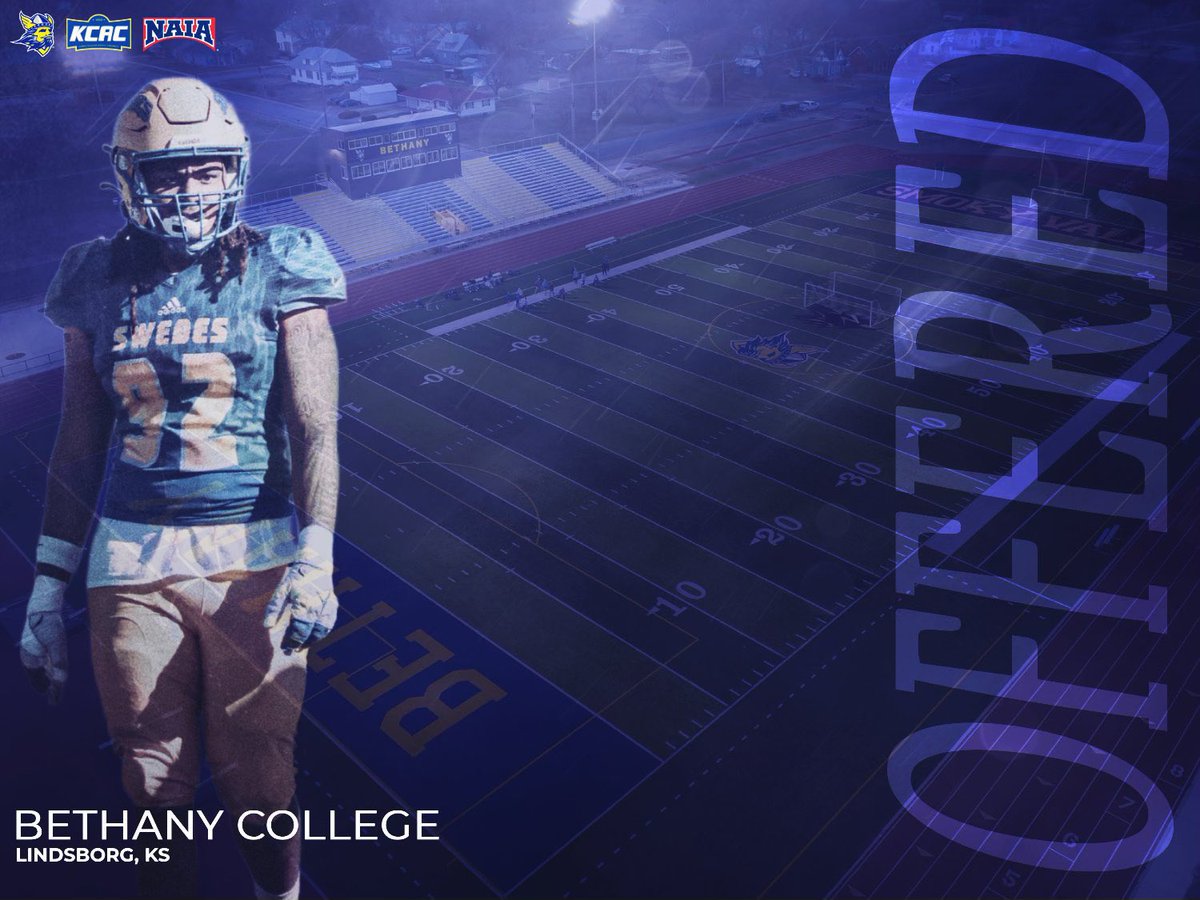 AndrewChavez0's tweet photo. Blessed to receive an offer from Bethany !! 🔵🟡 @FootballBethany @_CoachHolden https://t.co/Qk3vVs98O5
