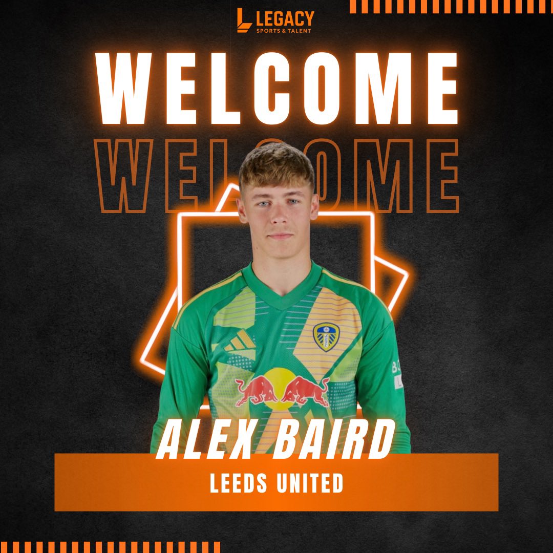 Team_LegacyUK's tweet photo. Proud to welcome Alex Baird 🤝
Leeds United U21 🟡🔵
Elite distribution 🎯 | Top-level shot-stopper 🧤
Brave. Courageous. Plays on the edge.
Modern No.1 with a huge future 🚀
#lufc #leeds #alexbaird #gkunion https://t.co/97IKn8TtA1