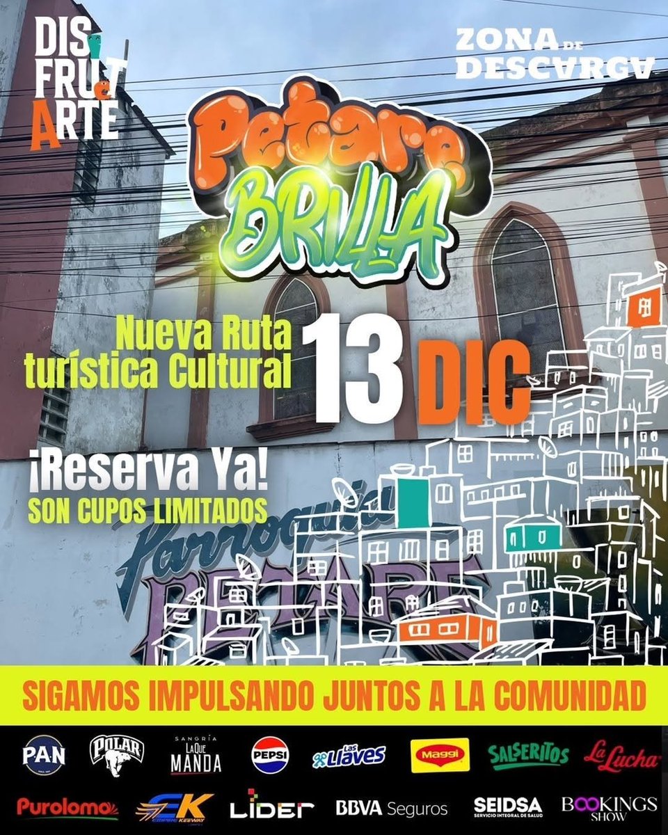 #AcáCaracas de ruta turística cultural. 

ESTE #13Dic PETARE BRILLA junto a <a href="/ZonaDDescargaOf/">ZonaDeDescargaOficial</a> 
 
Llégate!