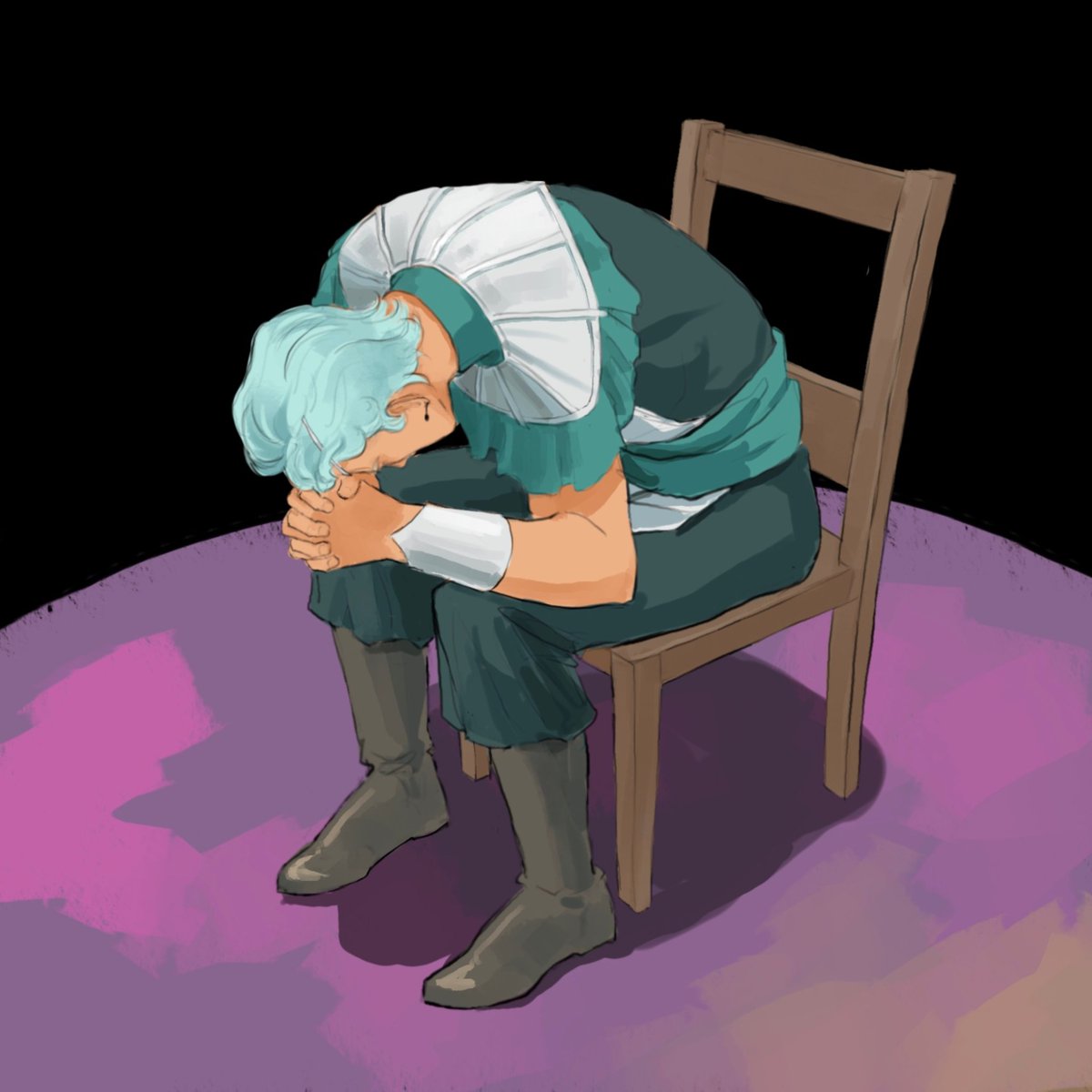 Wick after being read to filth by Casimir and then almost perma-dying. (His whole life has also been a lie and there's still an angel in his basement.)

#criticalrolefanart #criticalrolespoilers #wicander