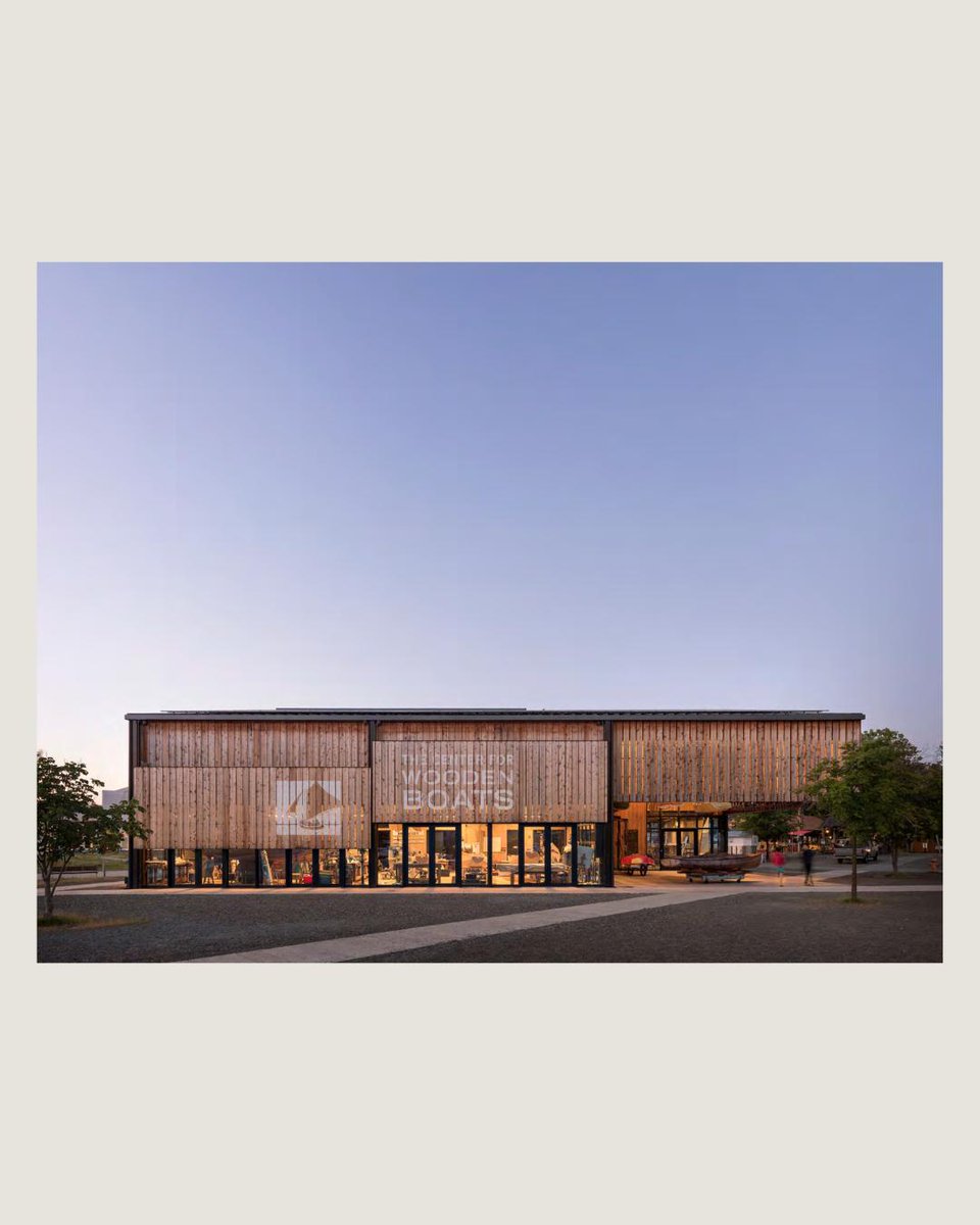 AIANational's tweet image. An exterior shade system, operable doors and windows, and operable skylights are integral to both this design and the building’s operation.

Olson Kundig
Wagner Education Center at The Center for Wooden Boats
Seattle, Washington
COTE® Top Ten Award 2025
🔗aia.org/design-excelle…
