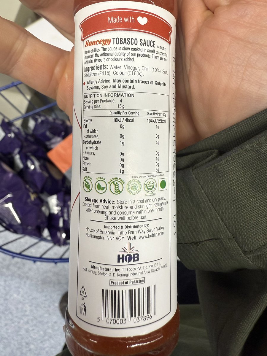 laminatepigeon's tweet photo. @TABASCO this doesn’t look legit… 🤨 what do you think? https://t.co/9toL2q8fCC