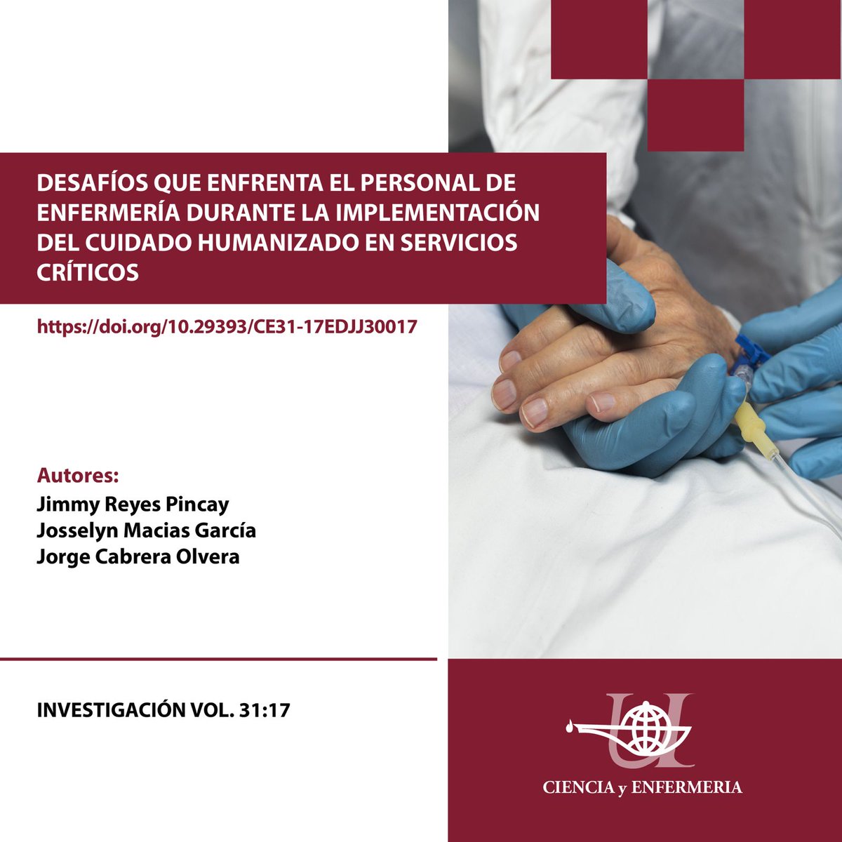 📚 “Desafíos que enfrenta el personal de enfermería durante la implementación del cuidado humanizado en servicios críticos” 🏥💙

💡 doi.org/10.29393/CE31-…

#Enfermería #CuidadoHumanizado #Investigación #ServiciosCríticos #Salud #HumanizaciónDeLaSalud 🩺💙