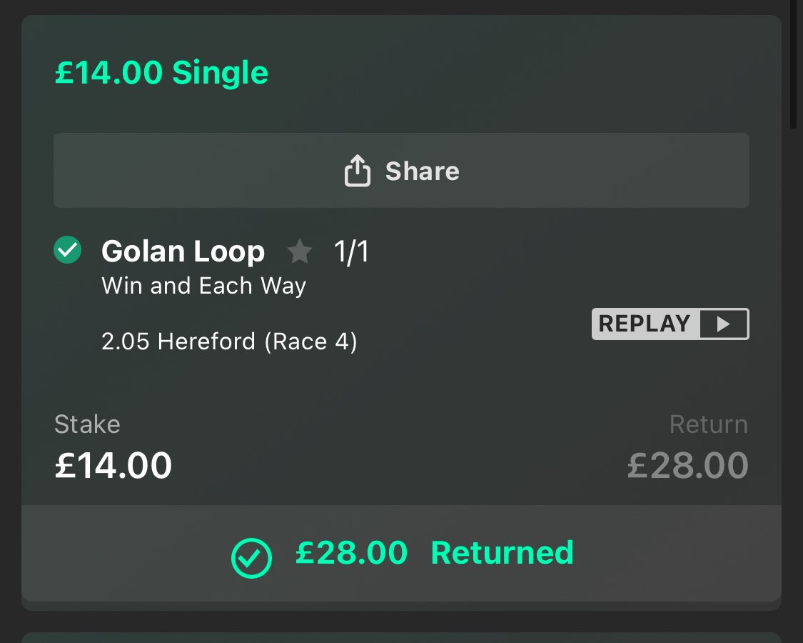 sevensonny's tweet photo. @CakedRacing Big thanks to the tipster….
3 days in , 2 of those have been winners! Seriously looking forward to the rest of December 🔥 https://t.co/QqvnELgUZP