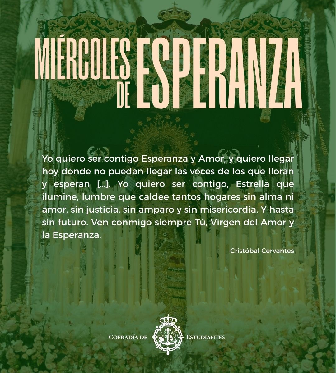 MIÉRCOLES DE ESPERANZA|

🖋️: Cristóbal Cervantes

#MareaVerde #MiercolesDeEsperanza