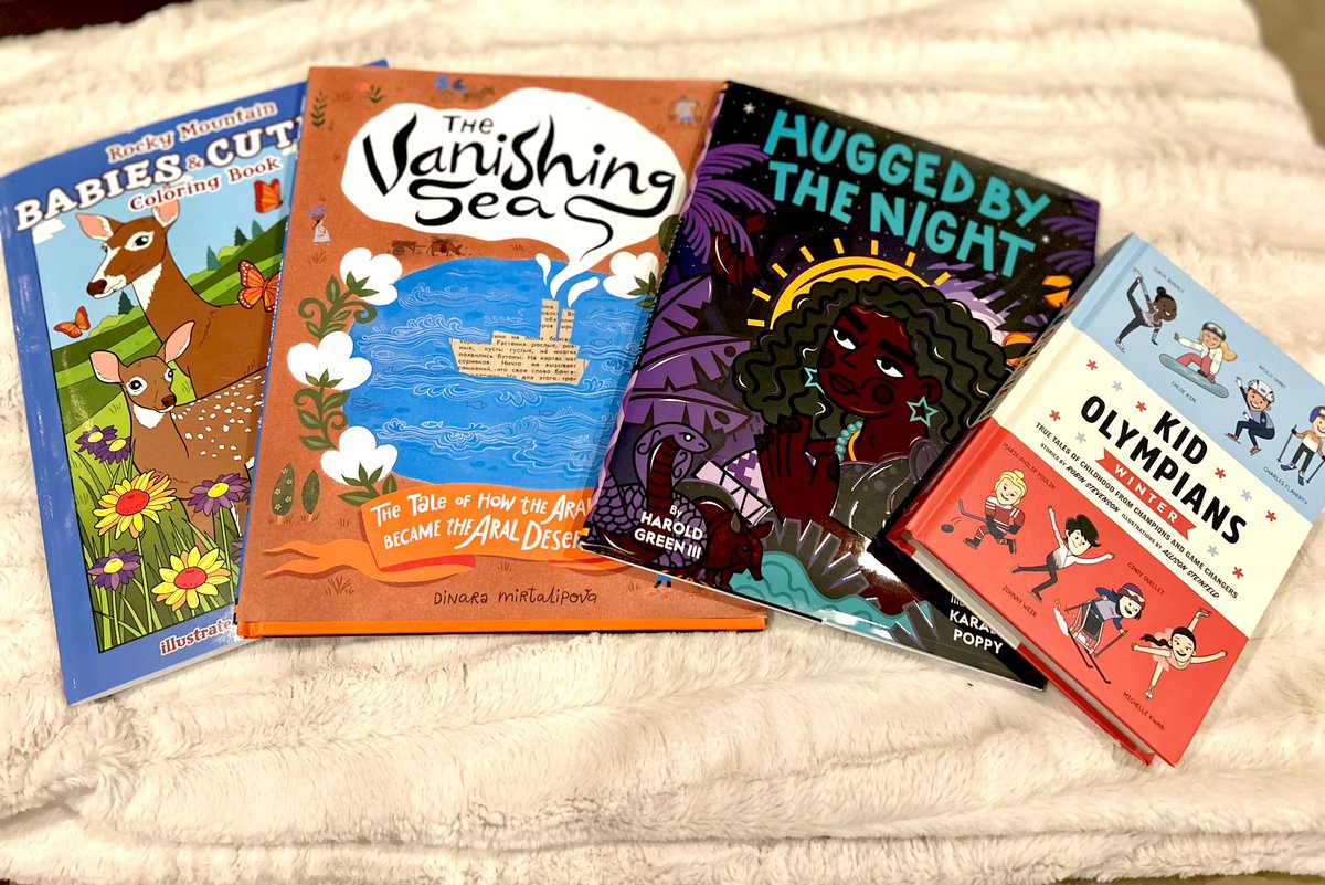 sincerelystacie's tweet photo. New #childrensbooks, including a fun #middlegrade to prepare for the #2026WinterOlympics  &amp;  #coloringbook  https://t.co/WhslJibeDe @ChronicleKids @quirkbooks #FarcountryPress #newbooks #childrensbooks #kidlit #booksforkids #kidsbooks #readaloud #readtolearn #bookrecommendations https://t.co/IhZYH8Fum6