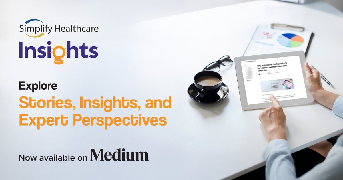 We’re now on Medium!

Explore stories, insights, and expert perspectives from the Simplify Healthcare team—all on Simplify Healthcare Insights.

Learn how AI and innovation are transforming payer operations: medium.com/simplify-healt…
 
#SimplifyHealthcare #HealthcareInsights