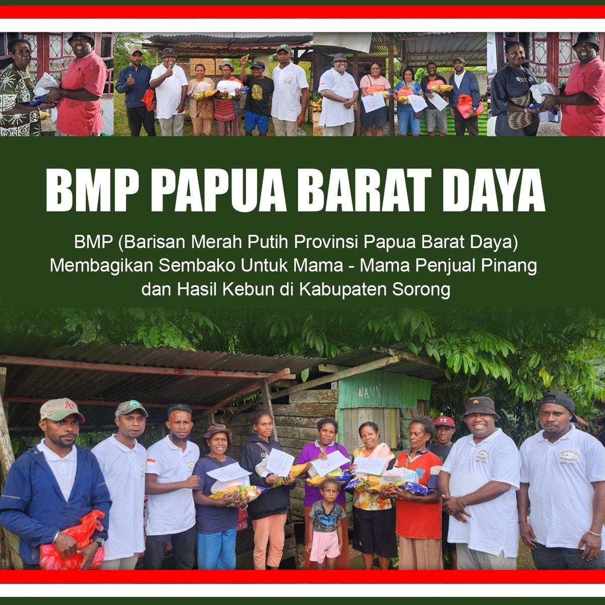 _ardhens's tweet photo. #Sembako #PemudaPapua #PengusahaMuda #BMP #BarisanMerahPutih #BMPIndonesia #DPD #BMPPapua #BaktiSosial #PBD #PapuaBaratDaya #Sorong #SorongSelatan #Maybrat #Tambrauw #RajaAmpat #Aimas #PapuaIndonesia https://t.co/8WOI3jQCnH