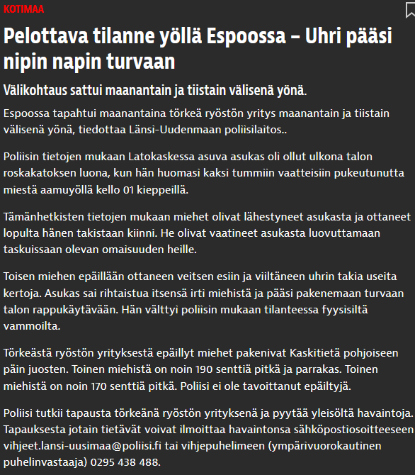 Kuka vielä haikailisi Impivaaraan, kun Espoossa jo roskien vientikin on muuttunut jännittäväksi selviytymisseikkailuksi🤷‍♀️