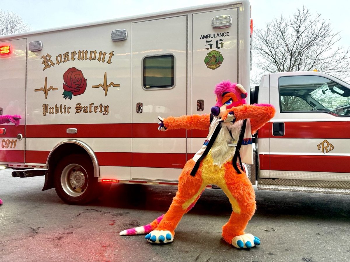 was shooed away from the ambulance right after this LMFAO