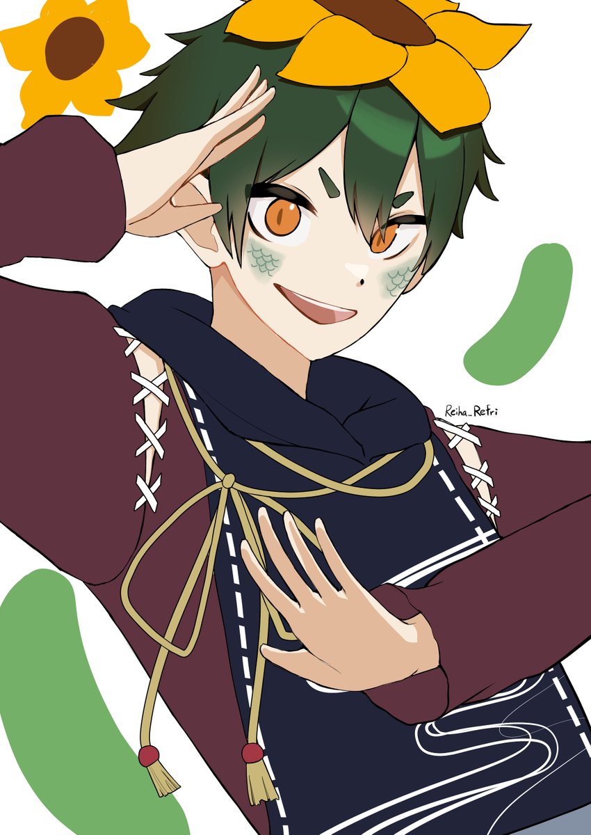 Reiha_Refri's tweet photo. 💛💚

 【畫你Fanart #05】
#KapArt #Reiha_Refri_Commi https://t.co/wj2eEB0Xbt
