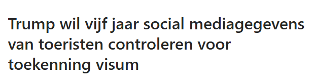 F*CK TRUMP! 
Zo. Ik hoef voorlopig niet daarheen in ieder geval 😆