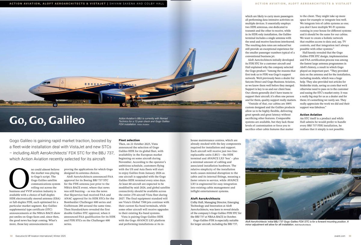 We’re proud to see Eva and Paul Eden spotlight the real value of inflight connectivity: it’s not just about switching on the Wi-Fi — it’s about empowering operators, owners, crew and passengers to get the most out of it.

That’s why Gogo provides comprehensive training and