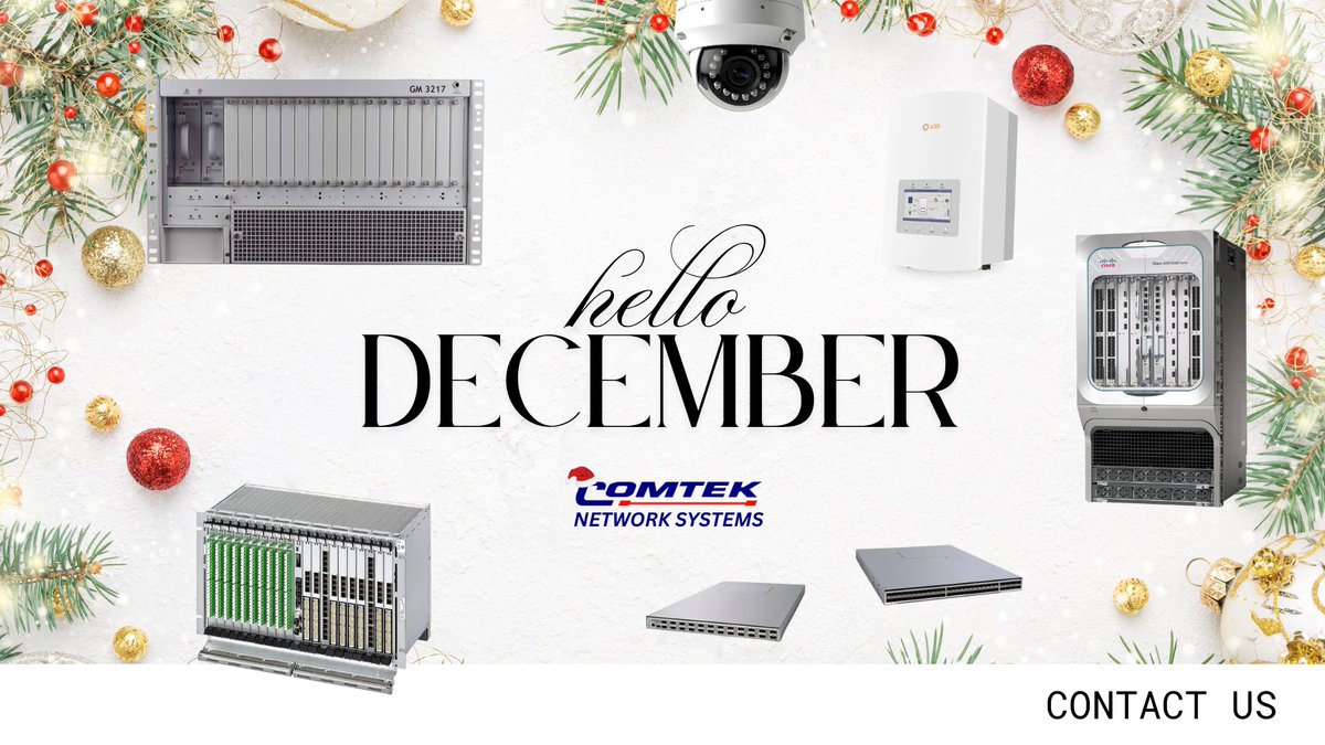 01
Hello December! Here’s to another month of innovation and connectivity. Complete your Christmas wish list of expert hardware repairs &amp; refurbished equipment with Comtek Network Systems!

comtek.co.uk

#Christmas #IT #GreenSolutions #CircularEconomy #Sustainability