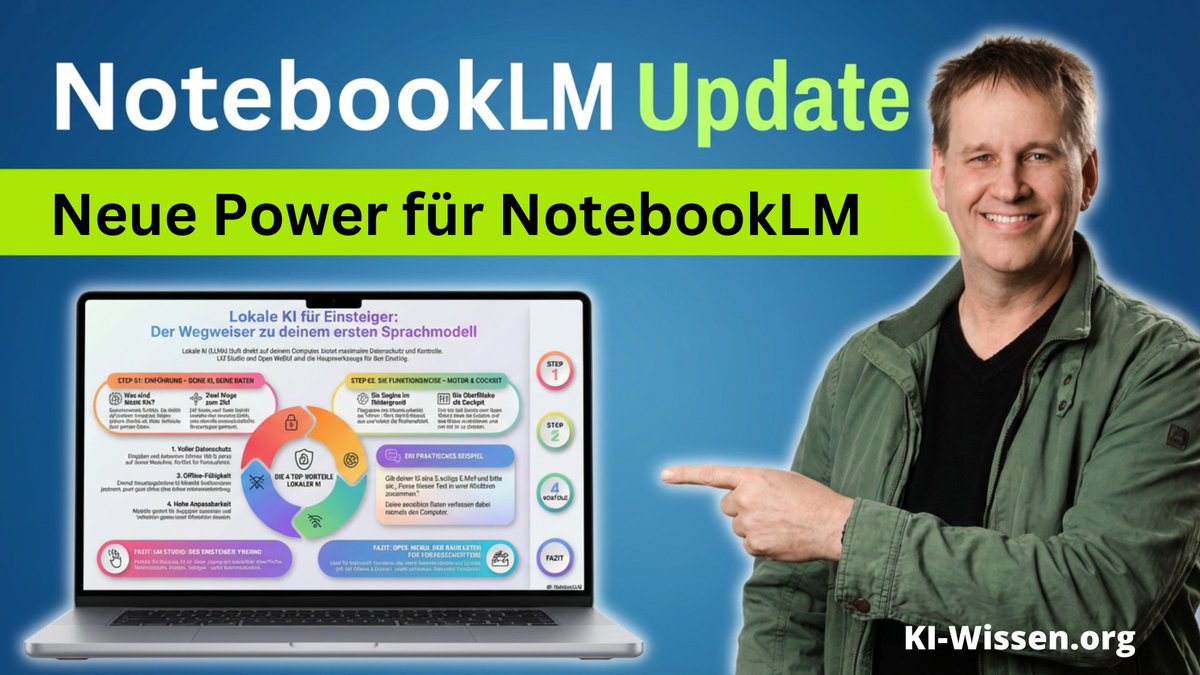 NotebookLM Update 2025: Infografiken, Deep Research &amp; 10.000 Zeichen – Das ist neu!
Du lernst, wie du
– 10.000 Zeichen für Anweisungen nutzt
– Infografiken &amp; Präsentationen erstellst
– Deep Research für Quellen einsetzt
🎥 Video: youtu.be/f2RVDe4VoQo
#NotebookLM #KI #GoogleAI