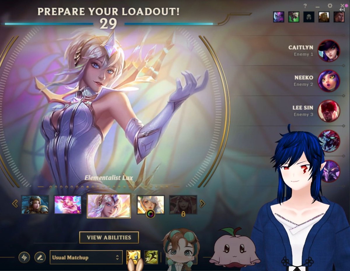 So, who wants to dip their toes back into this toxic game with me, but without the rage talking?

I've had an itch to go back to my main of Lux again recently. And yes, this was a serious question to find other VTubers who can't resist going back to some league of legends trash