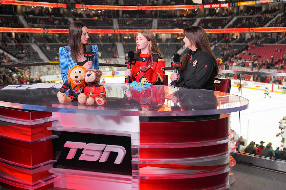 Special thanks to <a href="/clahanna/">Claire Hanna</a> Hanna for her outstanding live coverage on <a href="/TSN_Sports/">TSN</a> ! 

Thank you, #Sens fans, for showing that together, we can make a difference. #gosensgo #ignitethered