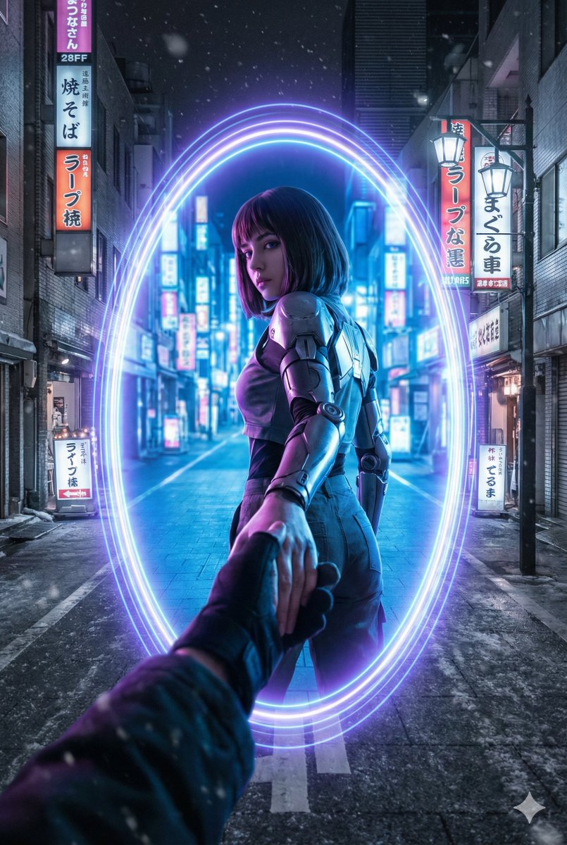 ✨一鍵產生「真實世界× 異世界傳送門× 動漫角色」的跨維度畫面!透過可替換變量,自由打造你的專屬世界觀🎨🪄
--- 提示詞---
一扇發光的橢圓形傳送門打開在【現實場景】與【傳送門內場景】之間。
傳送門外的現實場景是【現實場景】,