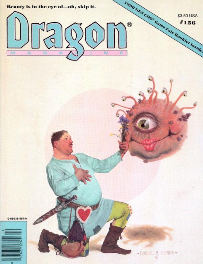 DMImprov's tweet photo. @YoDanno #DragonMagazine #AprilFools 1990 issue. 
D&amp;D 5.5 has made this a reality. 

#DragonMagazine #DnD5e #DnD5_5 #DungeonsAndDragons #dnd #TTRPG @wizards https://t.co/Etzp5b8ij3