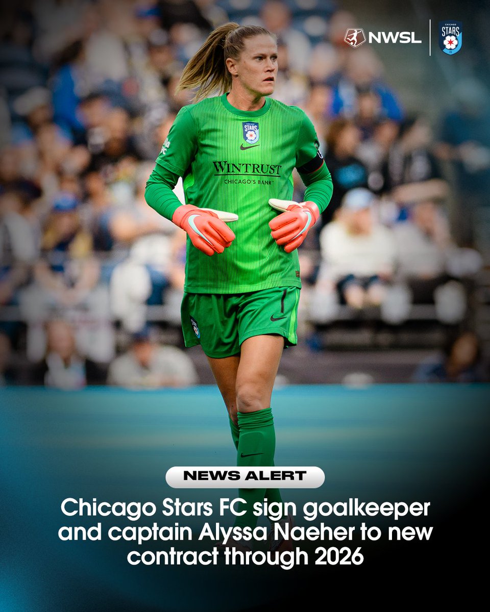 SHE'S. NOT. DONE. 😤

Captain Alyssa Naeher is running it back for one more year with the Chicago Stars.
