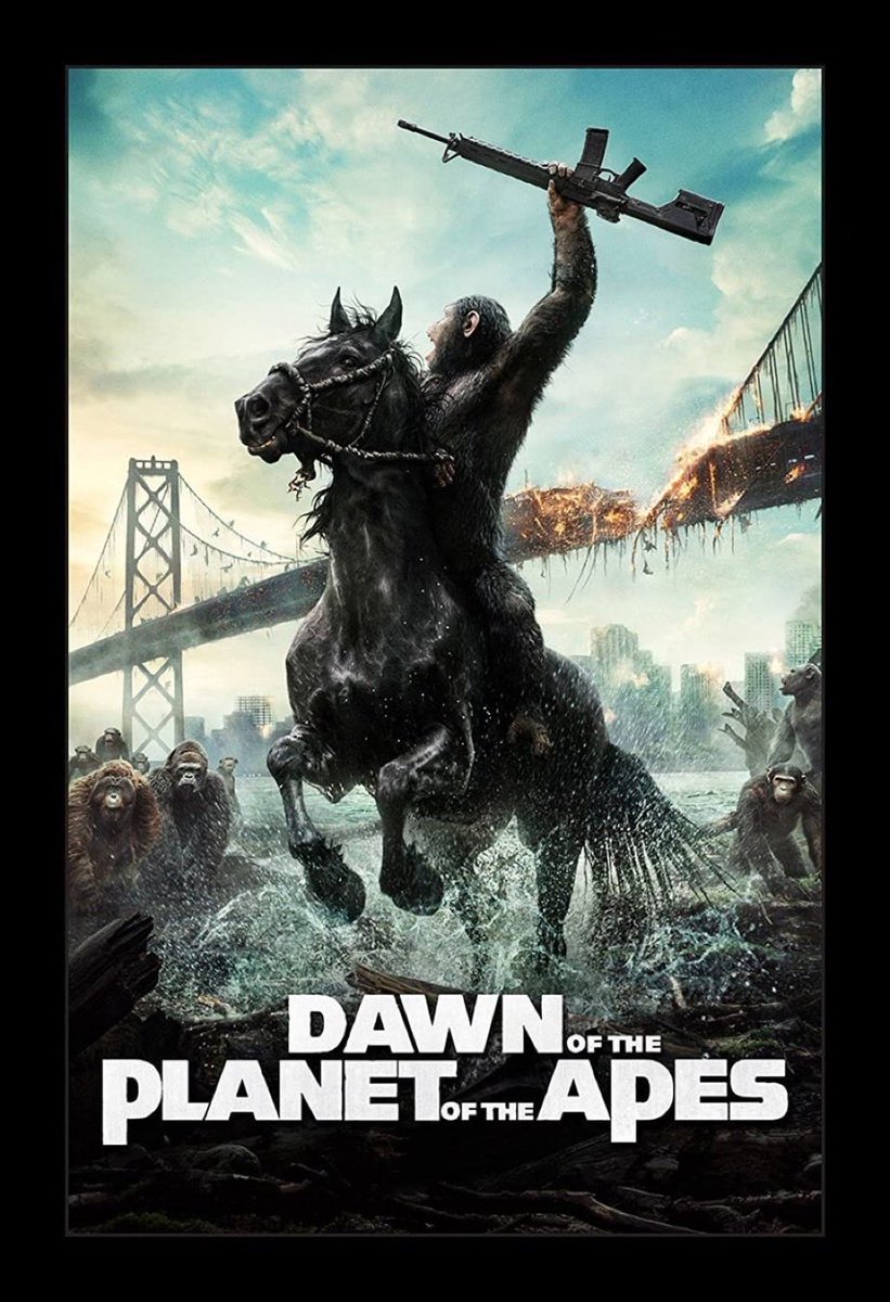 GabeCrate's tweet photo. ☢️#88. Dawn of the Planet of the Apes, 2014. Continuing to prove that you can reboot a franchise without crapping on its predecessor - this one tops the new trilogy for me. Of course all I ever really needed was a chimpanzee on horseback firing a machine gun. #newclassic 4/5 ☢️ https://t.co/2fKqUPyjwy