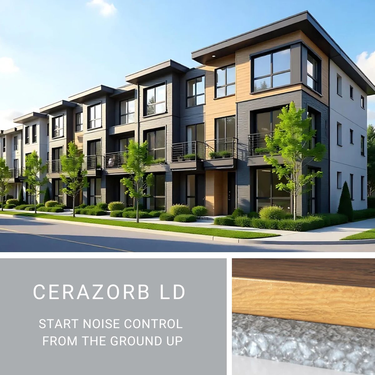 CeraZorb LD installs beneath the floor to reduce impact sound, boost resident comfort, and help meet building code requirements.

One simple layer. A seriously noticeable difference. 

hubs.ly/Q03XCv_j0