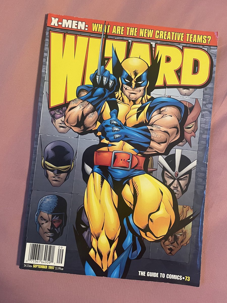 WolfmanRagu's tweet image. #wolverinewednesday #wolverine #wizardmagazine #comics #marvel 

WIZARD • JUL 30, 1997
Wizard Magazine #73