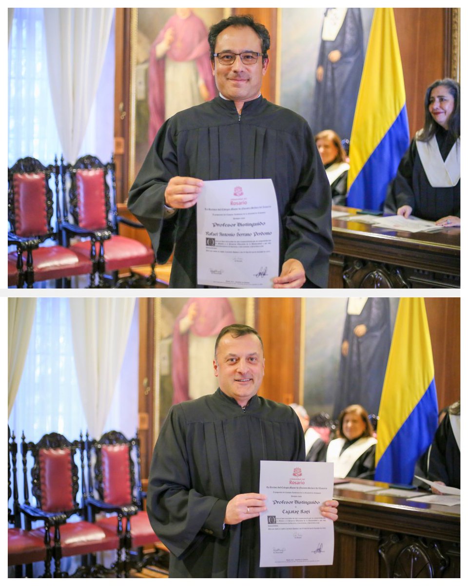 EconUrosario's tweet photo. Ayer celebramos a quienes inspiran, acompañan y transforman vidas. ✨

4 profes de nuestra Facultad de Economía recibieron la distinción de Profesor(a) Distinguido(a) por su compromiso con la excelencia y la formación rosarista.

Gracias por enseñarnos con propósito. 🎓❤️ https://t.co/mcC39p5wZO