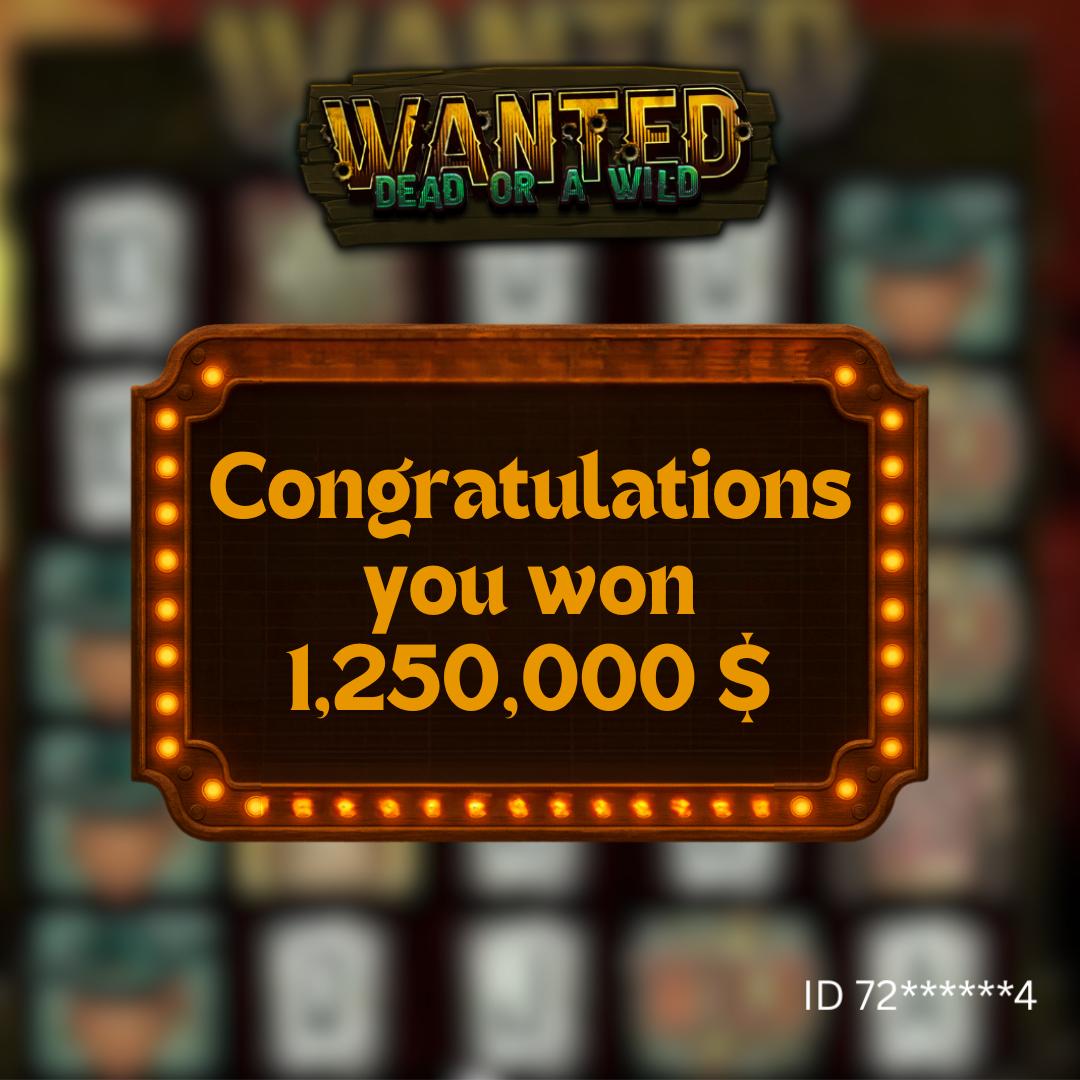 💥 BIG WIN — WANTED: DEAD OR A WILD 🤠

💰 1,250,000 $ 💥

🎰 Our player ID 72******4 achieved an incredible win in the Wanted: Dead or a Wild slot! 🔥

⚡ Play now, win, and write your own legend!
👉 winup.uno👈

#Rabona #PlayAmo #Spinz