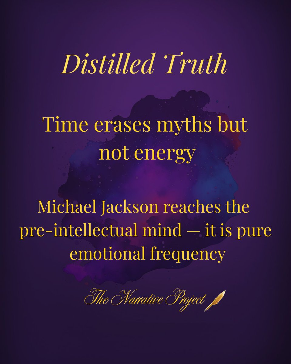 If an artist’s power depends on context, it dies with the context.

Michael Jackson’s power travels forward — fascinating new generations with no reference point.

That is evidence his power is innate, not constructed.
#MichaelJackson