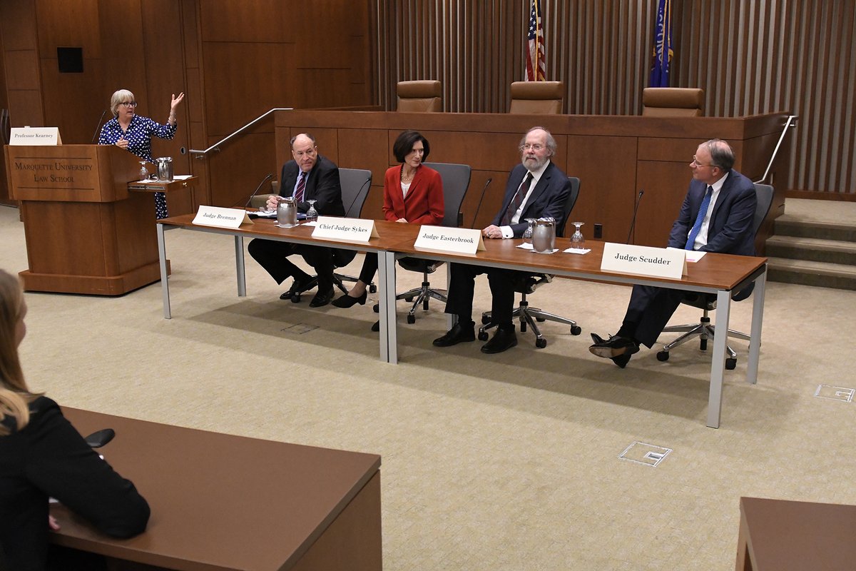 In continuation of our Seventh Circuit Day recap, Professor Love Koenig discusses the Q&amp;A Session with the Judges and the importance of effective appellate advocacy. Read more: law.marquette.edu/facultyblog/20… bit.ly/3MA0iyw
