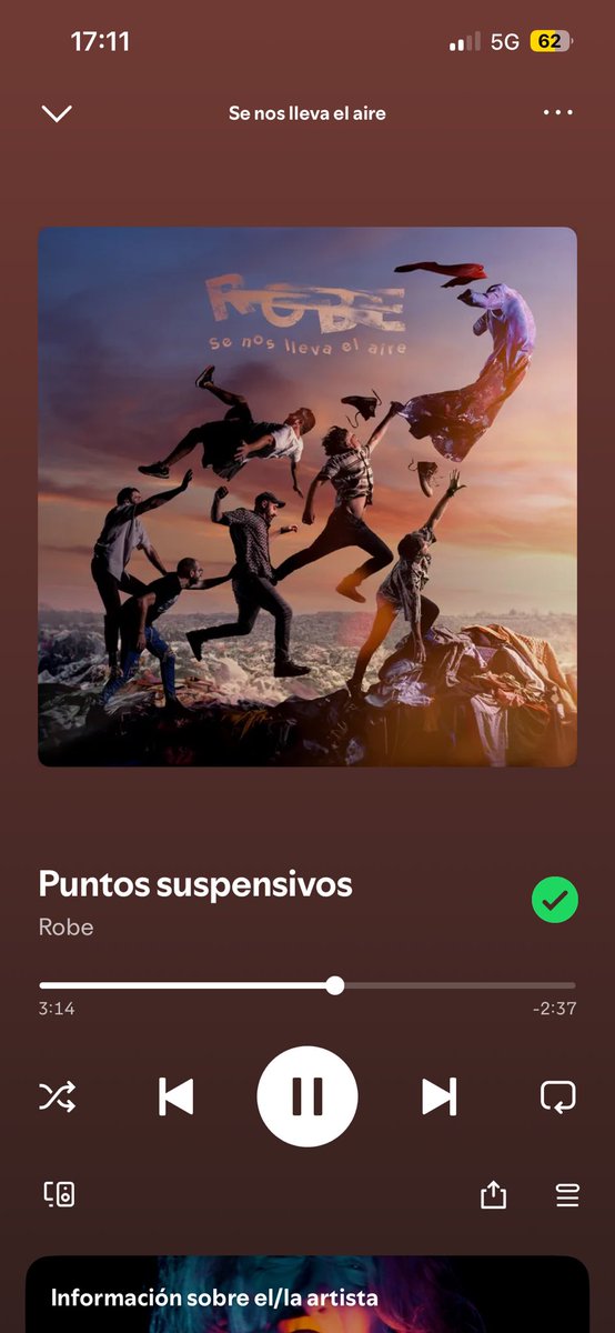 ¿En cuántos lugares estará sonando Robe hoy?