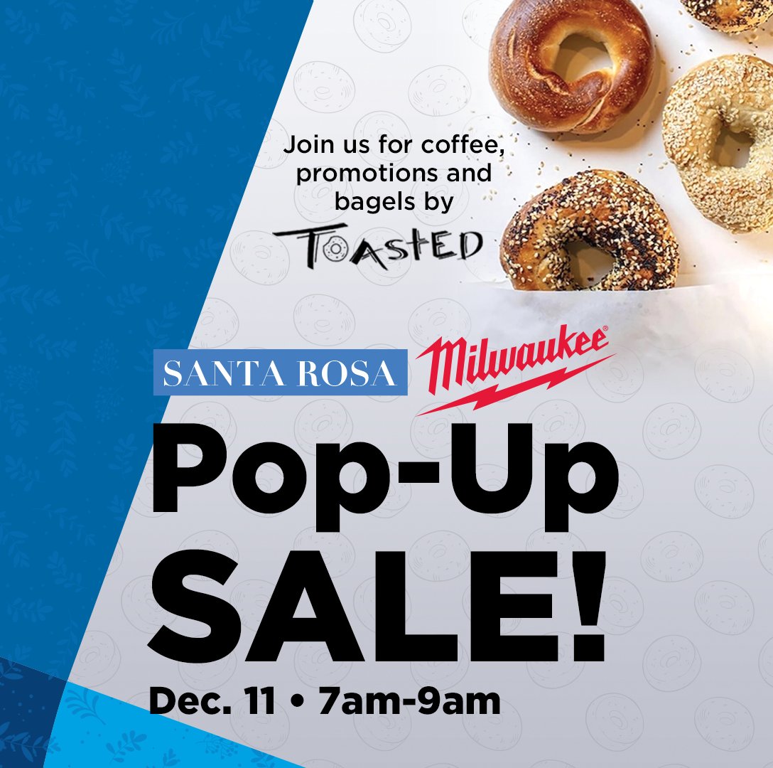 Coffee. Bagels. Tool promos.

Join us tomorrow at our Santa Rosa Sales Center for a pop-up sale you won’t want to miss!

📍 460 Tesconi Circle, Santa Rosa, CA 95401
👉 Stop by and grab exclusive deals!