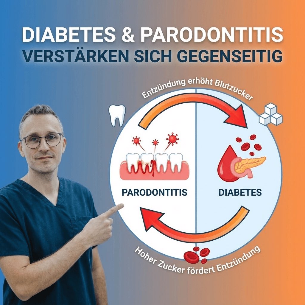 DocFuhrmann's tweet image. Zahnfleischbluten beim Zähneputzen? 

"Normal" ist das nicht.

Parodontitis gefährdet mehr als nur deine Zähne – sie steht im Zusammenhang mit Herzinfarkten und Diabetes.

Diese 4 Warnsignale solltest du kennen 👇🦷

#docfuhrmann #zahnarzt #achern